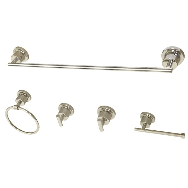 BAH82134478PN Concord 5-Piece Bathroom Accessory Set, Polished Nickel